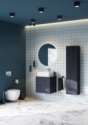 Тумба под умывальник Roca Luna 60 / ZRU9307766 (синий)