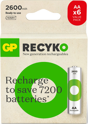 Комплект аккумуляторов GP Batteries 270AAHCE4R21-2GVPTLB6 (6шт)