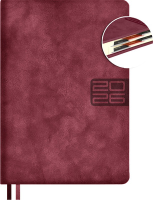 Ежедневник Escalada Тиволи Глосс 2026 / 70241 (176л, бордовый)