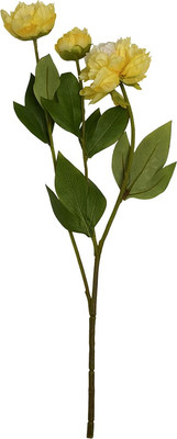 Искусственный цветок Вещицы Пион HFW-32 (желтый)
