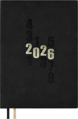 Ежедневник Escalada Замша 2026 / 70265 (176л, черный)