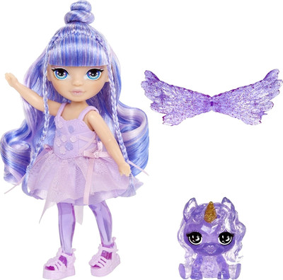 Кукла с аксессуарами Rainbow High Фэнтези Литтлс Аметист / 68380 (фиолетовый)