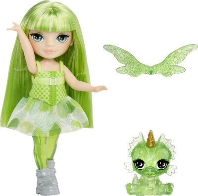 Кукла с аксессуарами Rainbow High Фэнтези Литтлс Эмеральд / 68378 (зеленый)