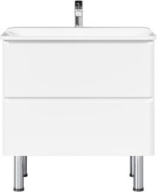 Тумба под умывальник Raval Welto 80 / Wel.01.80.2/P/W/RL+Leg.05.50/H200/Silver/RL+Leg.05