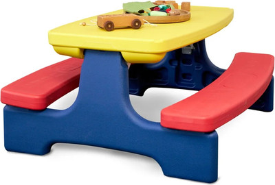 Комплект мебели с детским столом UNIX Kids Garden / ptgardtb100 (желтый)