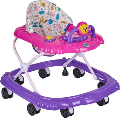 Ходунки INDIGO Львенок (розовый/фиолетовый)