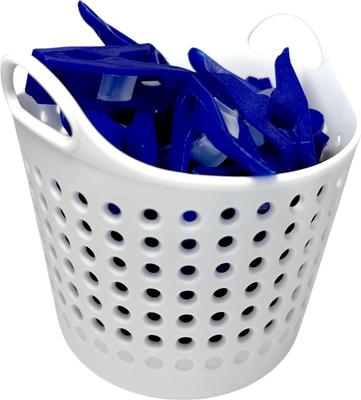 Прищепки DEKO NPB2006 (20шт, белый/синий)