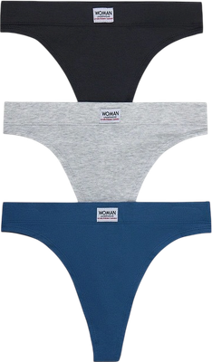 Комплект женских трусов Mark Formelle 412543-3 (р.90, серый меланж 4306-А-3/декор)