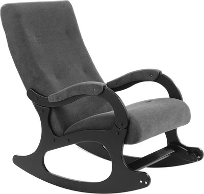 Кресло-качалка Mio Tesoro Бастион-32 (велюр графит/черный)