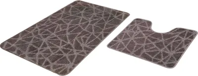 Набор ковриков для ванной и туалета Shahintex PP 60x100+60x50 (мокко 01)