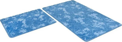 Набор ковриков для ванной и туалета Shahintex Vintage 60x100+60x50 (синий 02)