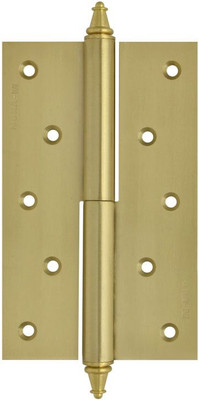 Комплект петель дверных Нора-М 610-5 125x75x2.5 SВ (левая, матовая латунь покр.)