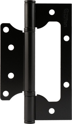 Комплект петель дверных Нора-М 800-5 FHP 125x75x2.5 накладная универсальная (черный, без колп.)