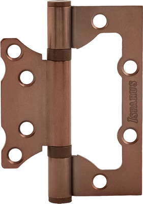 Комплект петель дверных Нора-М Isparus 800-4 FHP AC 100x74x2.5 накладная (медное покрытие, без колп.)