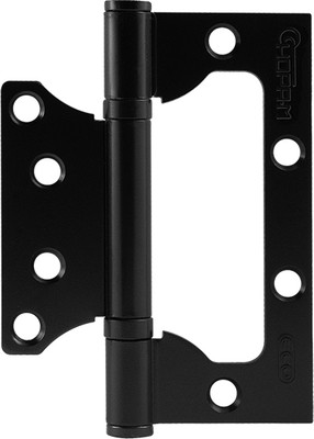 Комплект петель дверных Нора-М 800-4 FHP-STD 100x75x2.5 накладная (черный, без колп.)