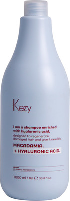 Шампунь для волос Kezy I am Macadamia + Hyaluronic Acid (1л)