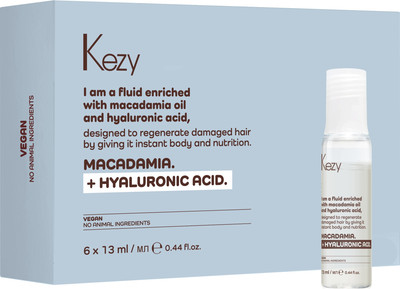 Флюид для волос Kezy I am Macadamia + Hyaluronic Acid (6x13мл)