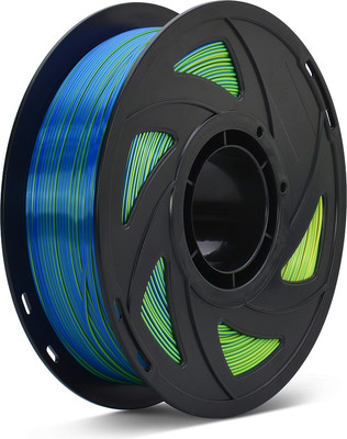 Пластик для 3D-печати Crown PLA Silk / CM-FILPLASD021BRG  (1.75мм, 1кг, синий/красный/зеленый)