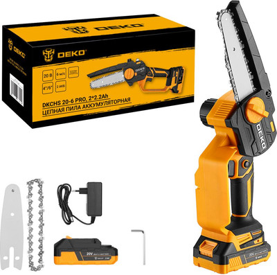 Пила цепная аккумуляторная Deko DKCHS 20-6 PRO / 083-2011