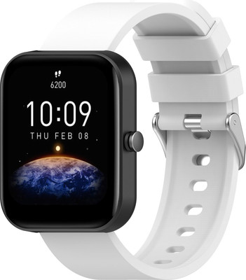 Ремешок для умных часов Bingo Silicone для Amazfit Bip/GTS/GTR 42мм (20мм, белый)
