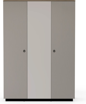 Шкаф Black Red White Domenica SZF2D1L (глиняный серый/дуб сильвержек ореховый)