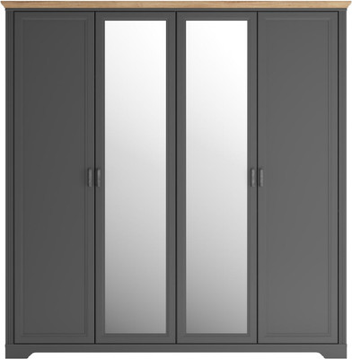 Шкаф Black Red White Jasmin SZF4D (графит/дуб артизан)