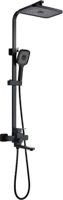 Душевая система со смесителем Shevanik S7036H (черный)