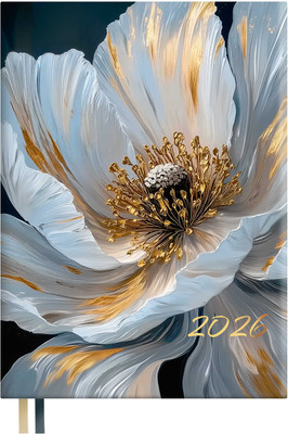 Ежедневник Escalada Белый мак 2026 / 70310 (176л)