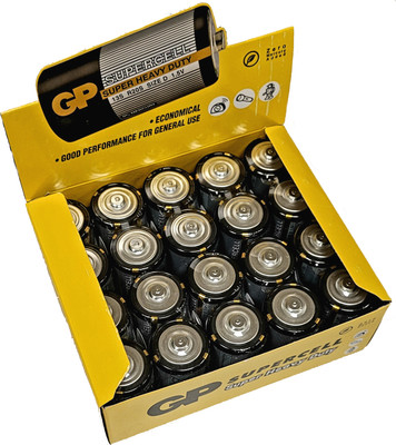 Комплект батареек GP Batteries Supercell R20P/13S (20шт)