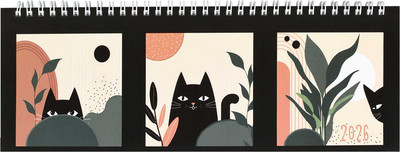 Планинг Феникс+ Коты и листья 2026 / 71585 (64л)