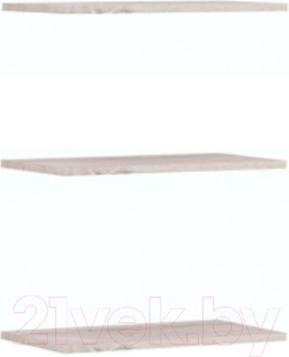 Комплект полок для корпусной мебели Империал Джерси (3 шт, дуб крафт/серый)