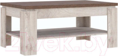 Журнальный столик Империал Мэдисон (дуб эндгрейн/дуб экспрессив/бронзовый)