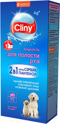 Средство для ухода за полостью рта животных Cliny Жидкость / K102 (300мл)