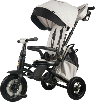 Трехколесный велосипед с ручкой QPlay NovaPlus1BJ (бежевый)