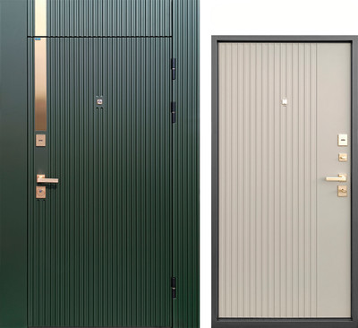 Входная дверь Промет Луара Люкс 86x205 (правая, оливия, с наличниками)