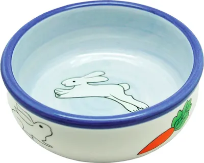 Миска для животных №1 Заяц и морковка (150мл)