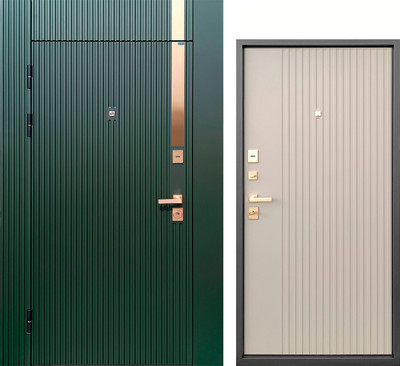 Входная дверь Промет Луара Люкс 96x205 (левая, оливия, с наличниками)