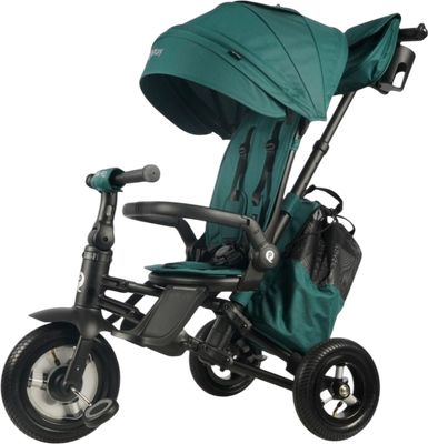 Трехколесный велосипед с ручкой QPlay NovaPlus1G (зеленый)