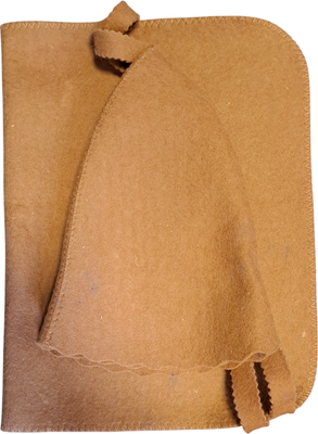 Набор текстиля для бани Королевна 5002 (коричневый)