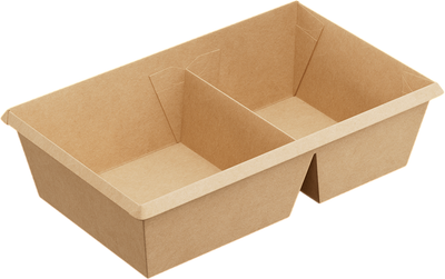 Набор одноразовых контейнеров 1EA OneClick bottom OCbot800DB/b (крафт)