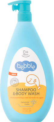 Шампунь-гель детский Bebble Для волос и тела c ромашкой и липой (400мл)