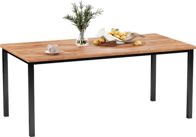 Обеденный стол Soma Paprika 180x90 (дуб крафт золотой/черный)