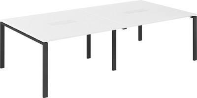 Стол для переговоров Norden 240х123.8х75 / SG.274.WH.63.AN (антрацит/белый)