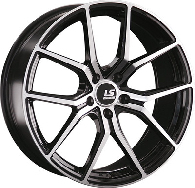 Литой диск LS wheels FlowForming RC47 18x8" 5x112мм DIA 66.6мм ET 40мм BKF