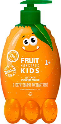 Мыло жидкое детское Фрутомонстры Mega monsters Апельсин (400мл)