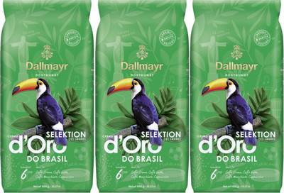 Кофе в зернах Dallmayr Selection do Brasil (3x1кг)