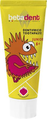 Зубная паста Betadent Junior 6+ со вкусом земляники (75мл)