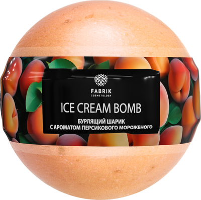 Бомбочка для ванны Fabrik Cosmetology Мороженое Персиковое (120г)