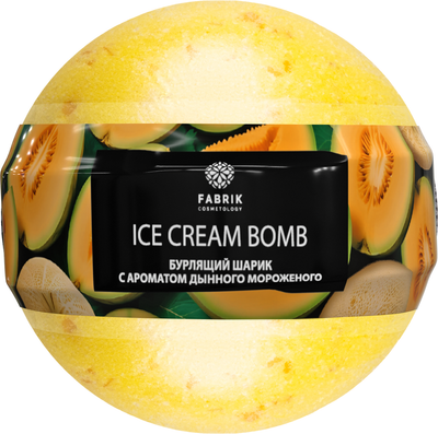 Бомбочка для ванны Fabrik Cosmetology Мороженое Дынное (120г)