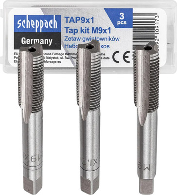 Набор метчиков Scheppach Sch-TAP9x1 (62786)